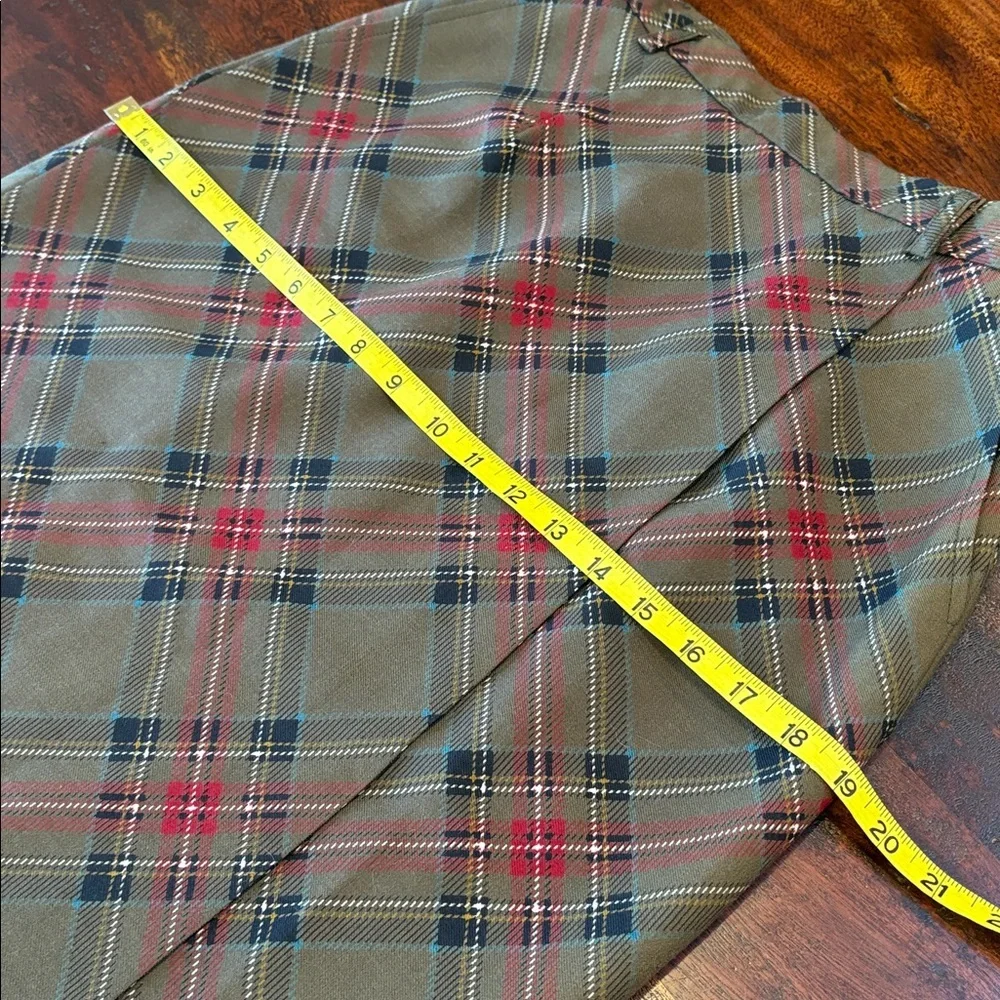 Vintage Ralph Lauren Wool Plaid Equestrian Wrap Skirt size 8 EUC - Picture 12 of 13